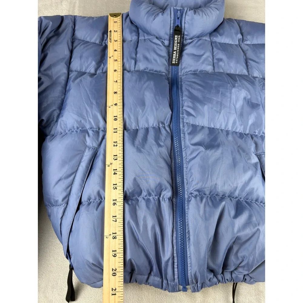 Sierra Designs 600 Powerfill Goose Down Puffer Jacket Blue Women Small